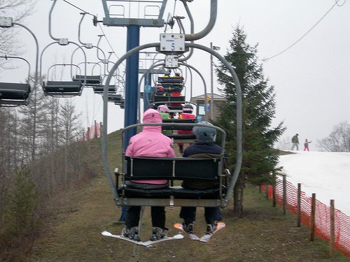 Skiing holidays are great for big families Skiing holidays are great for big families