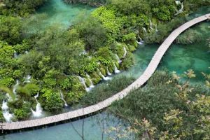 Plitvice lakes national park in Croatia